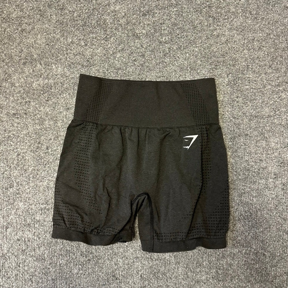 Gymshark Shorts Womens Size XS Black Energy+ Seamless High Waist Athletic Gym